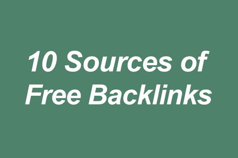 10 Sources of Free Backlinks
